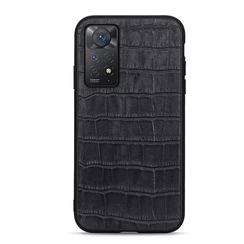 Cover Xiaomi Redmi Note 11 Pro 4G / 5G Ægte Crocodile Texture Læder