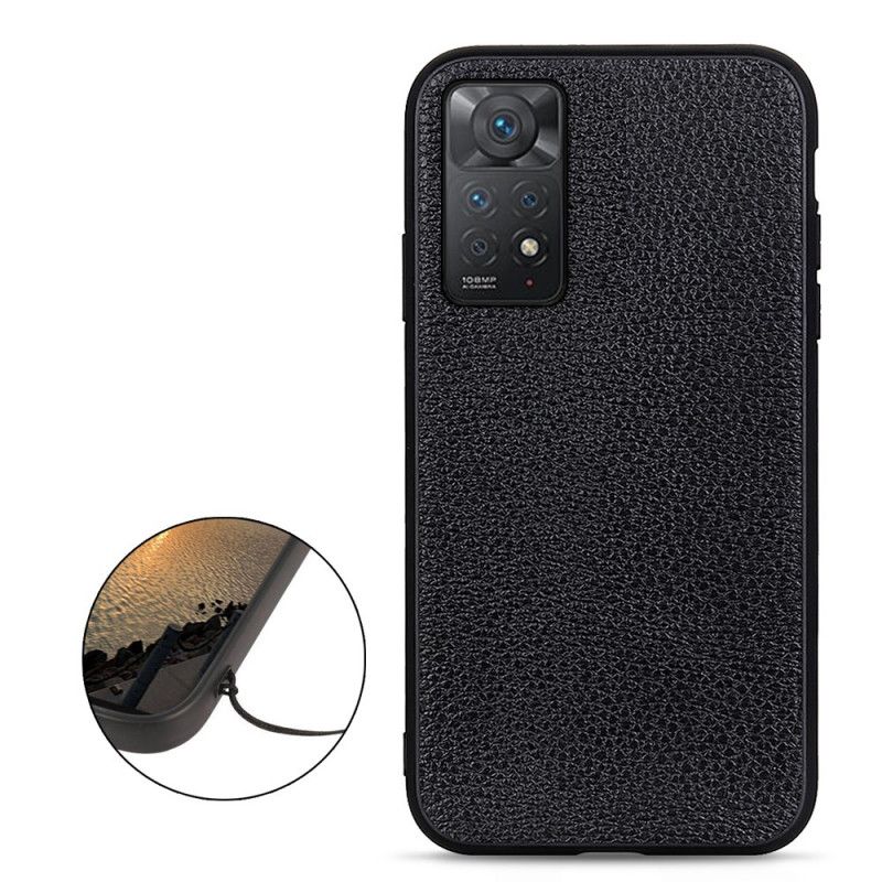 Cover Xiaomi Redmi Note 11 Pro 4G / 5G Ægte Litchi Læder