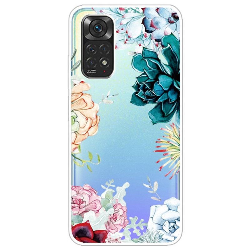 Cover Xiaomi Redmi Note 11 Pro 4G / 5G Akvarelblomster