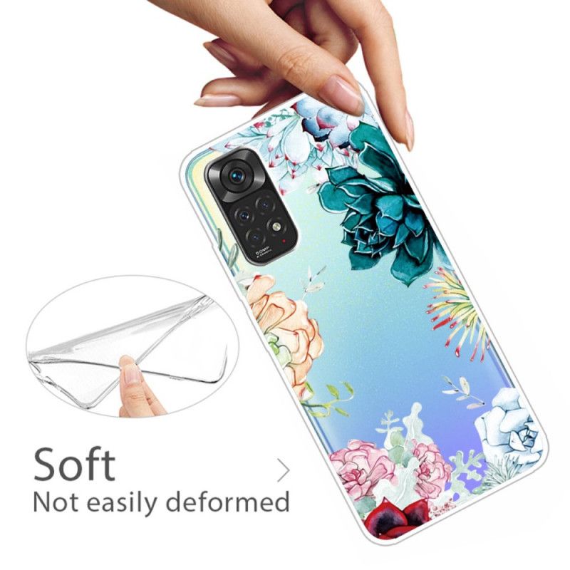 Cover Xiaomi Redmi Note 11 Pro 4G / 5G Akvarelblomster