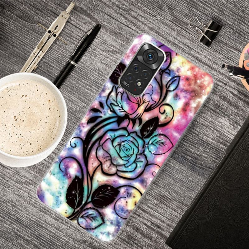 Cover Xiaomi Redmi Note 11 Pro 4G / 5G Blomsterdesign