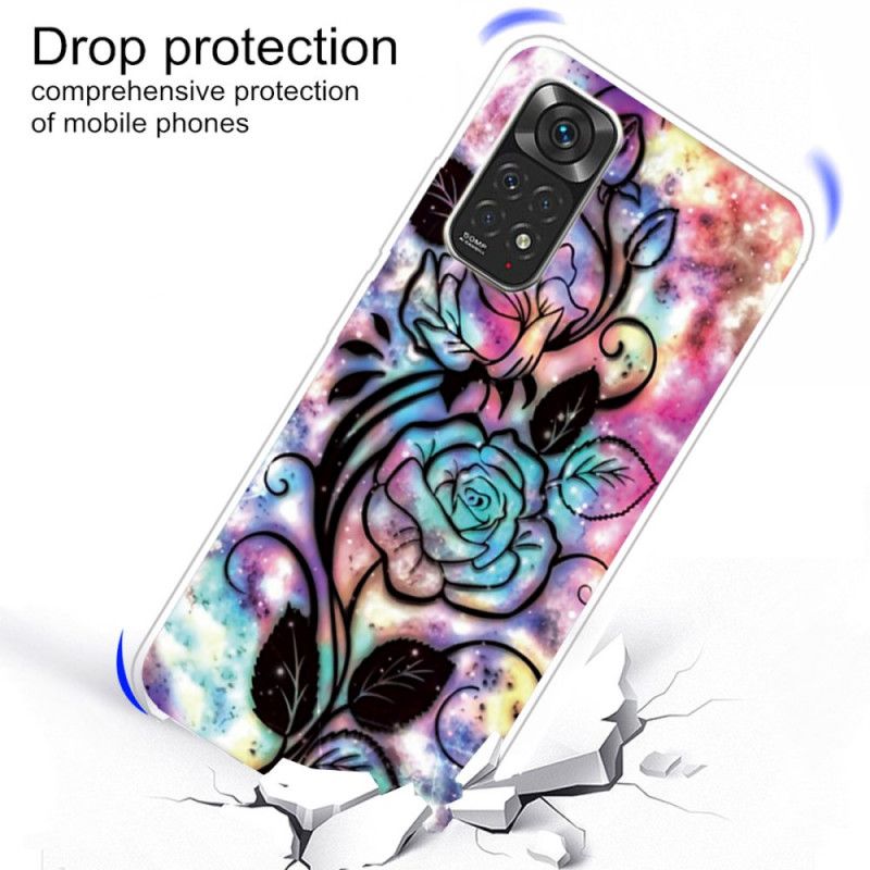 Cover Xiaomi Redmi Note 11 Pro 4G / 5G Blomsterdesign