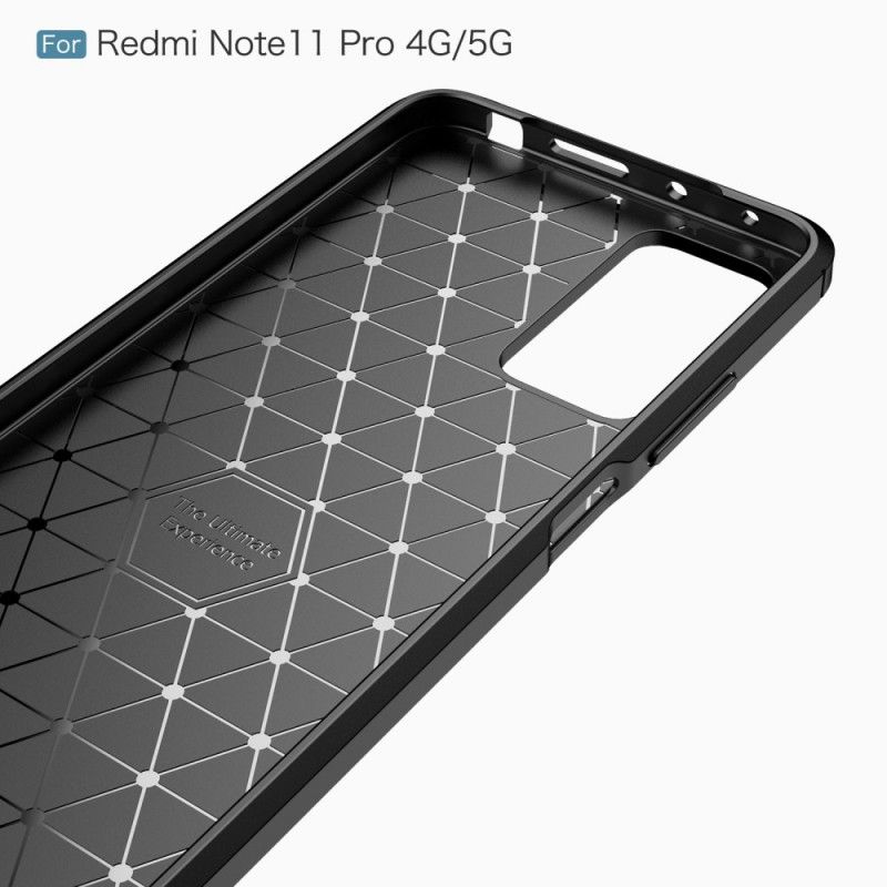 Cover Xiaomi Redmi Note 11 Pro 4G / 5G Børstet Kulfiber