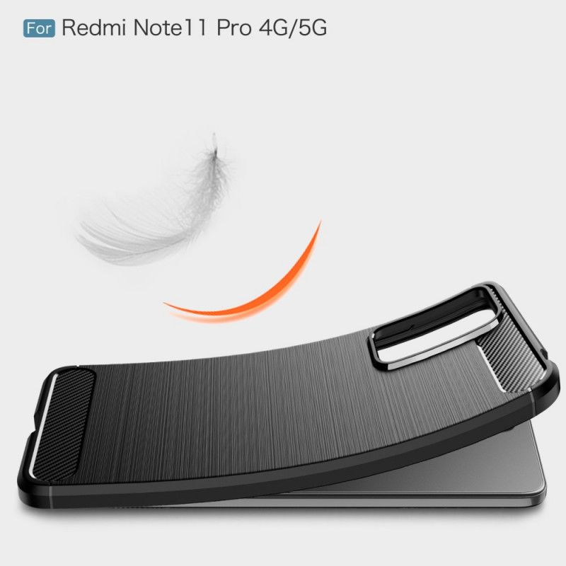 Cover Xiaomi Redmi Note 11 Pro 4G / 5G Børstet Kulfiber