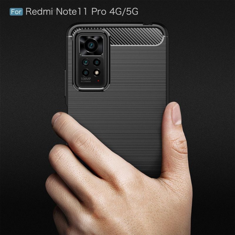 Cover Xiaomi Redmi Note 11 Pro 4G / 5G Børstet Kulfiber