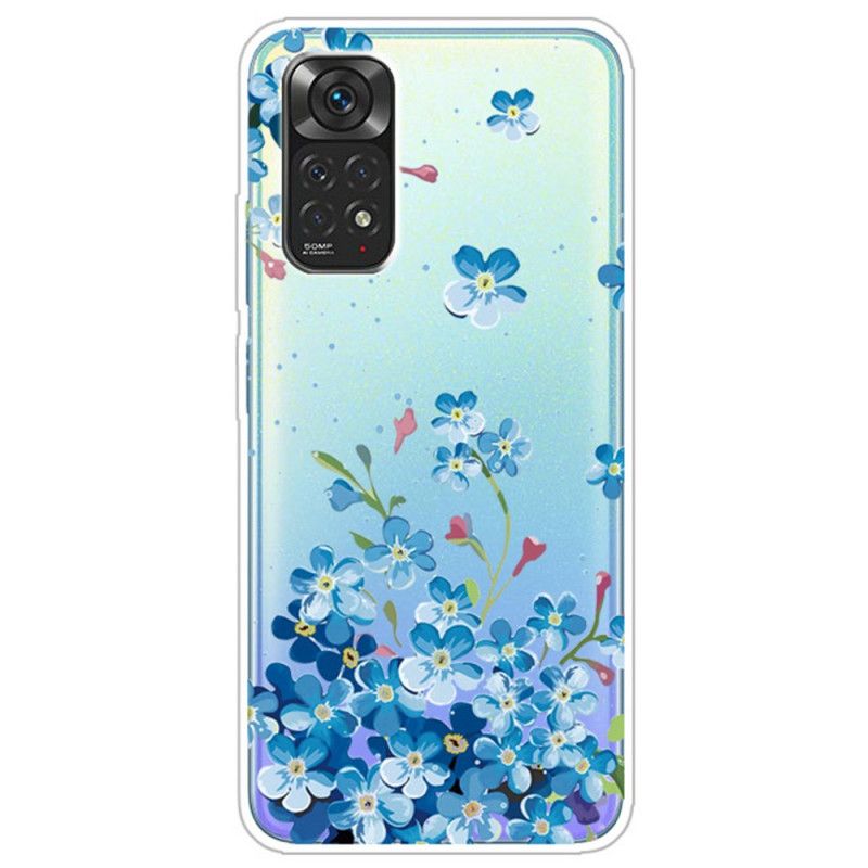 Cover Xiaomi Redmi Note 11 Pro 4G / 5G Buket Blå Blomster