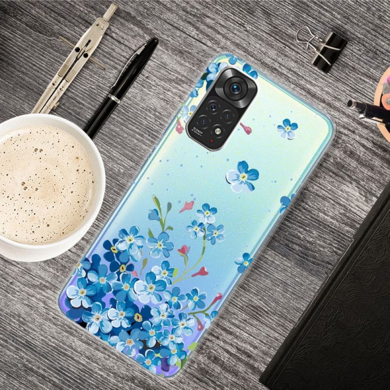 Cover Xiaomi Redmi Note 11 Pro 4G / 5G Buket Blå Blomster