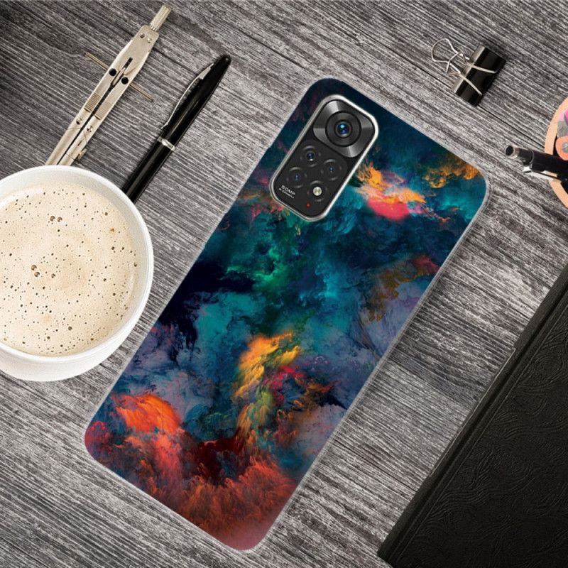 Cover Xiaomi Redmi Note 11 Pro 4G / 5G Farverige Skyer