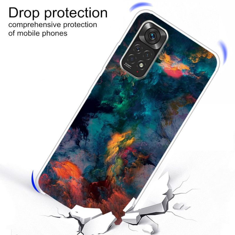 Cover Xiaomi Redmi Note 11 Pro 4G / 5G Farverige Skyer