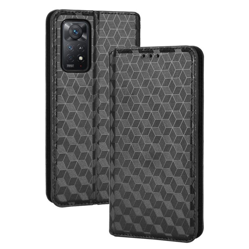 Cover Xiaomi Redmi Note 11 Pro 4G / 5G Flip Cover 3d Diamantlædereffekt