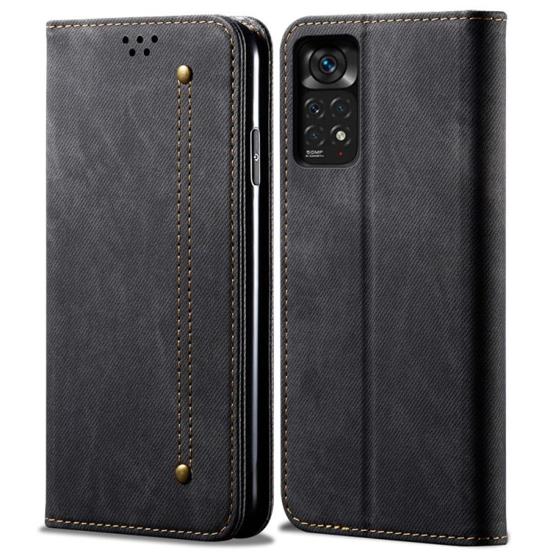 Cover Xiaomi Redmi Note 11 Pro 4G / 5G Flip Cover Denimstof