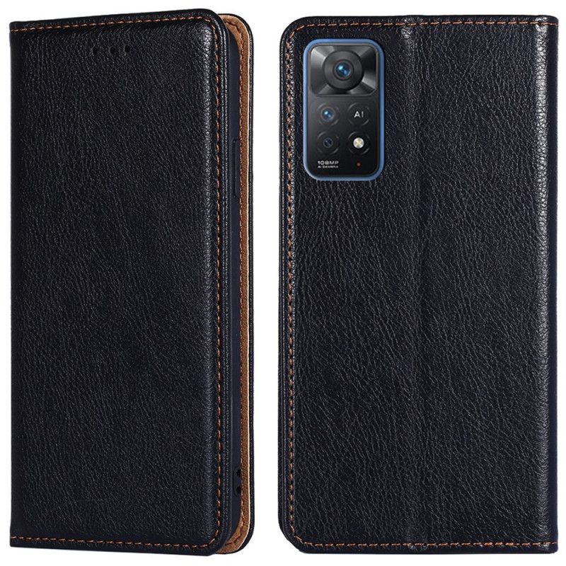 Cover Xiaomi Redmi Note 11 Pro 4G / 5G Flip Cover Imiteret Lædersøm