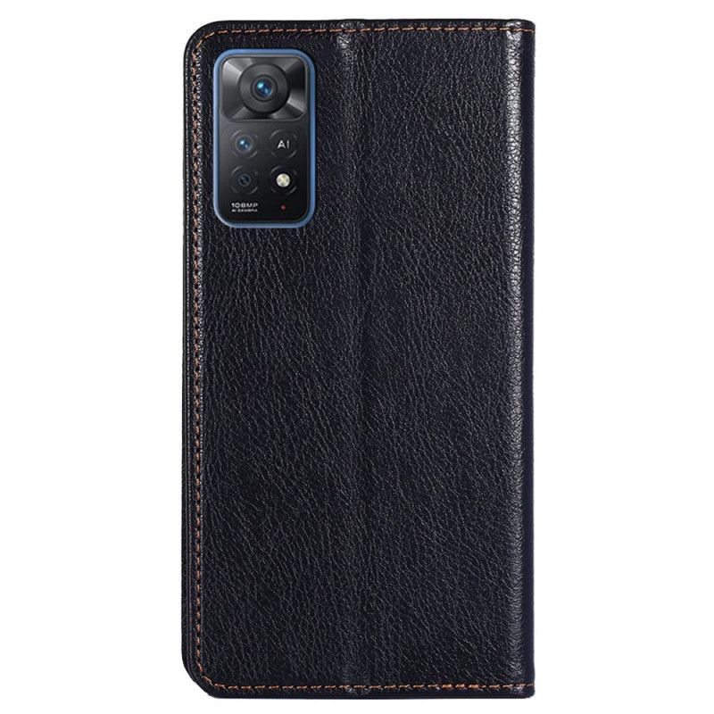 Cover Xiaomi Redmi Note 11 Pro 4G / 5G Flip Cover Imiteret Lædersøm