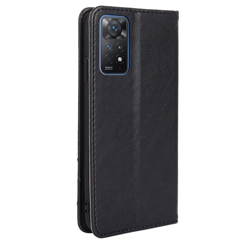 Cover Xiaomi Redmi Note 11 Pro 4G / 5G Flip Cover Nittelæderstil