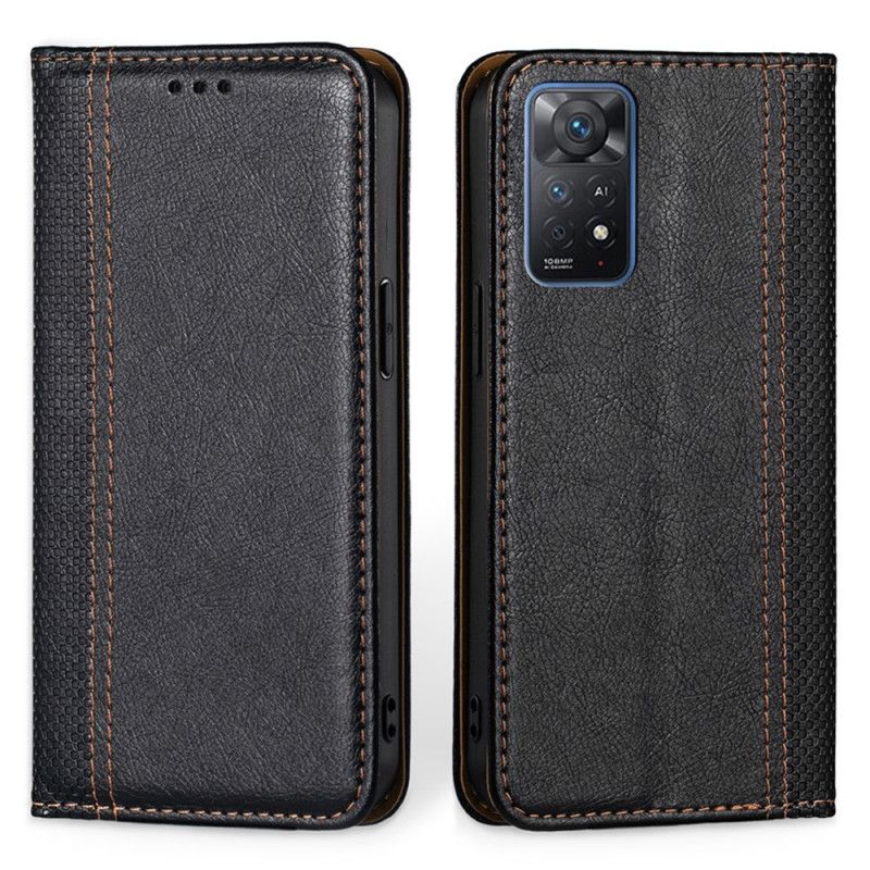 Cover Xiaomi Redmi Note 11 Pro 4G / 5G Flip Cover Tekstureret Lædereffekt