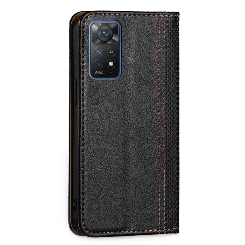 Cover Xiaomi Redmi Note 11 Pro 4G / 5G Flip Cover Tekstureret Lædereffekt