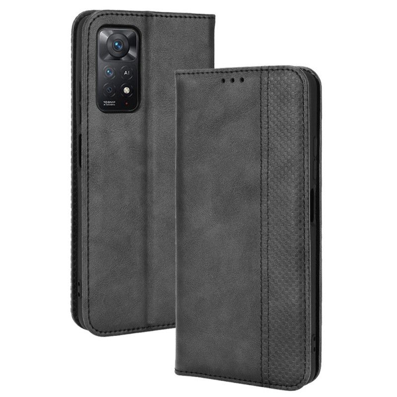 Cover Xiaomi Redmi Note 11 Pro 4G / 5G Flip Cover Vintage Stiliseret Lædereffekt