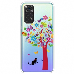 Cover Xiaomi Redmi Note 11 Pro 4G / 5G Kat Under Det Farvede Træ