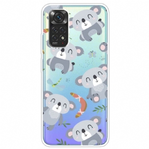 Cover Xiaomi Redmi Note 11 Pro 4G / 5G Små Grå Koalaer