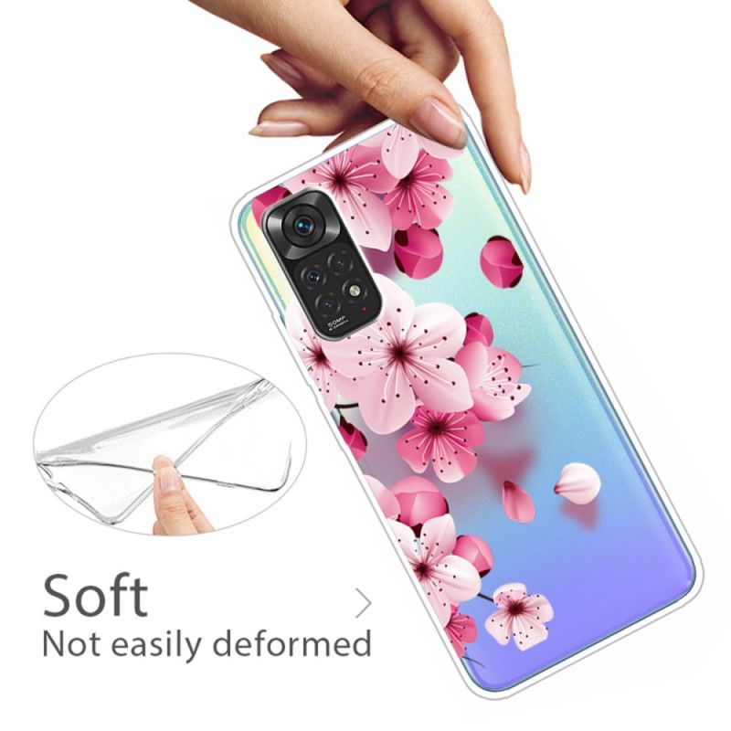 Cover Xiaomi Redmi Note 11 Pro 4G / 5G Små Lyserøde Blomster