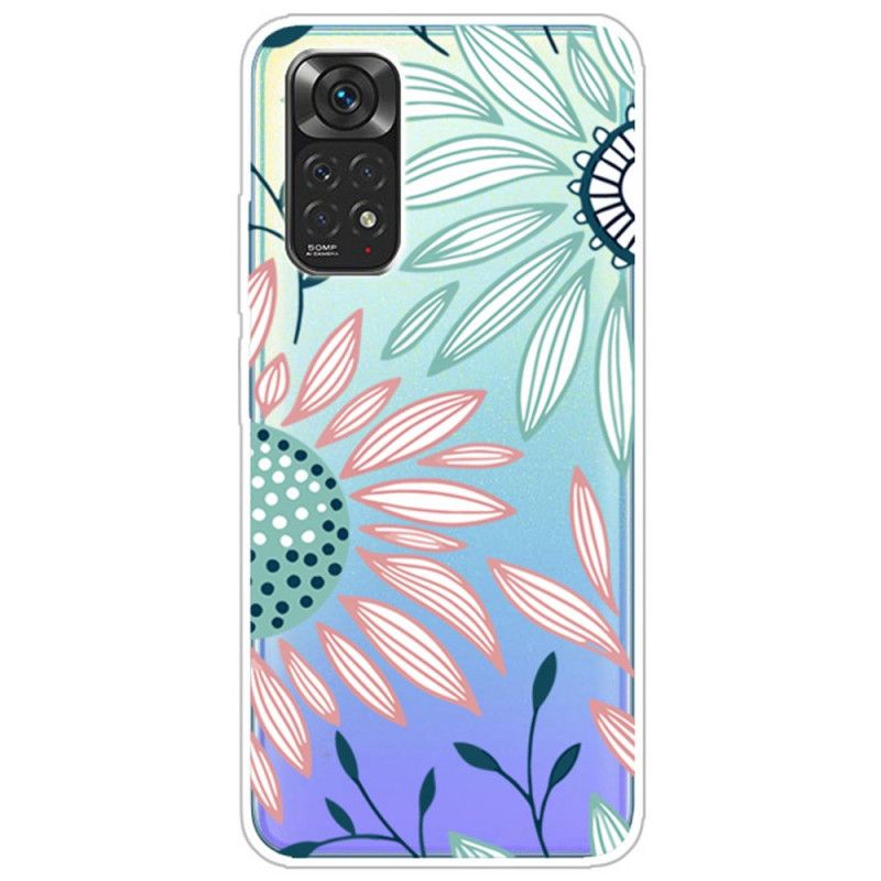 Cover Xiaomi Redmi Note 11 Pro 4G / 5G Transparent Blomst