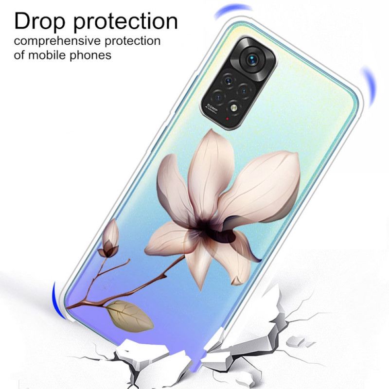 Cover Xiaomi Redmi Note 11 Pro 4G / 5G Transparent Blomst