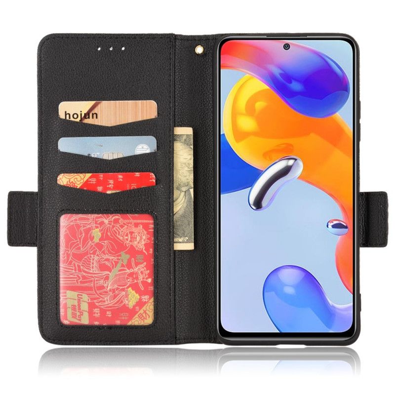 Flip Cover Xiaomi Redmi Note 11 Pro 4G / 5G Faux Læder Litchi