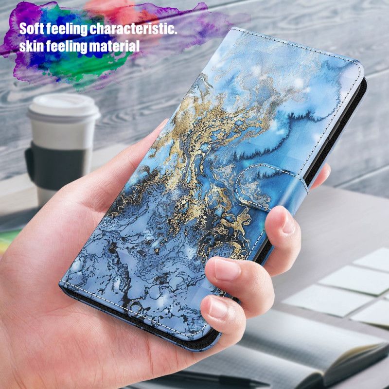 Flip Cover Xiaomi Redmi Note 11 Pro 4G / 5G Marmordesign Med Snor