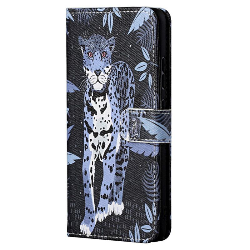 Flip Cover Xiaomi Redmi Note 11 Pro 4G / 5G Med Snor Thong Leopard