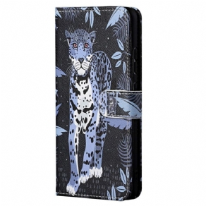 Flip Cover Xiaomi Redmi Note 11 Pro 4G / 5G Med Snor Thong Leopard