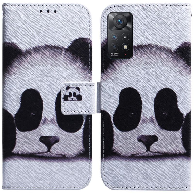 Flip Cover Xiaomi Redmi Note 11 Pro 4G / 5G Panda Ansigt