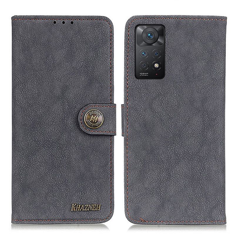 Flip Cover Xiaomi Redmi Note 11 Pro 4G / 5G Retro Split Kunstlæder Khazneh