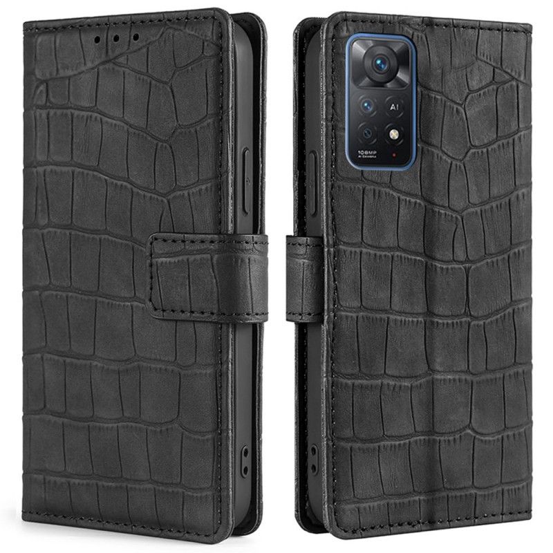 Flip Cover Xiaomi Redmi Note 11 Pro 4G / 5G Skin-touch Krokodille