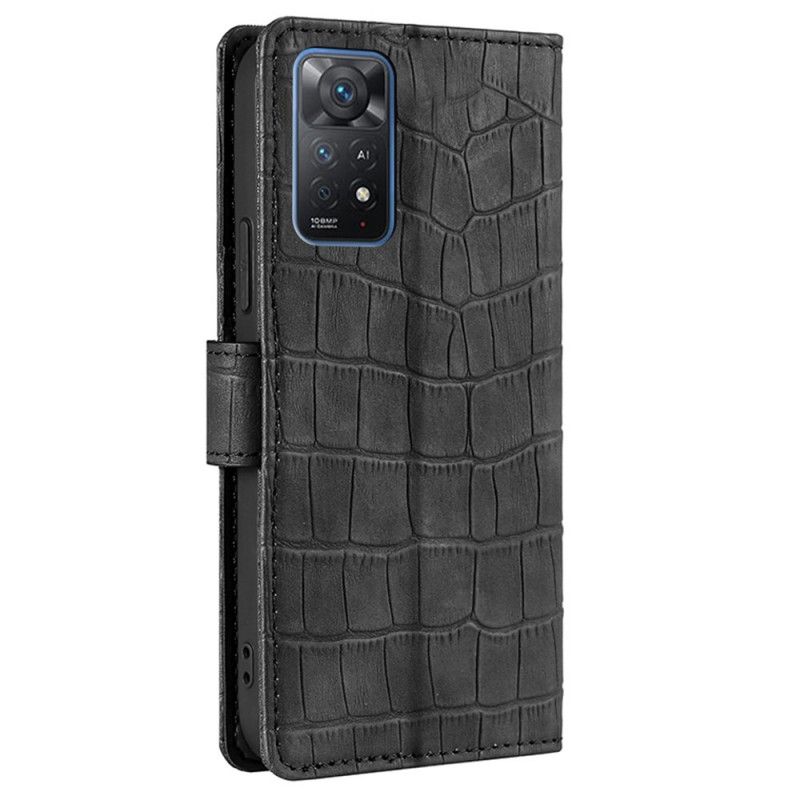 Flip Cover Xiaomi Redmi Note 11 Pro 4G / 5G Skin-touch Krokodille