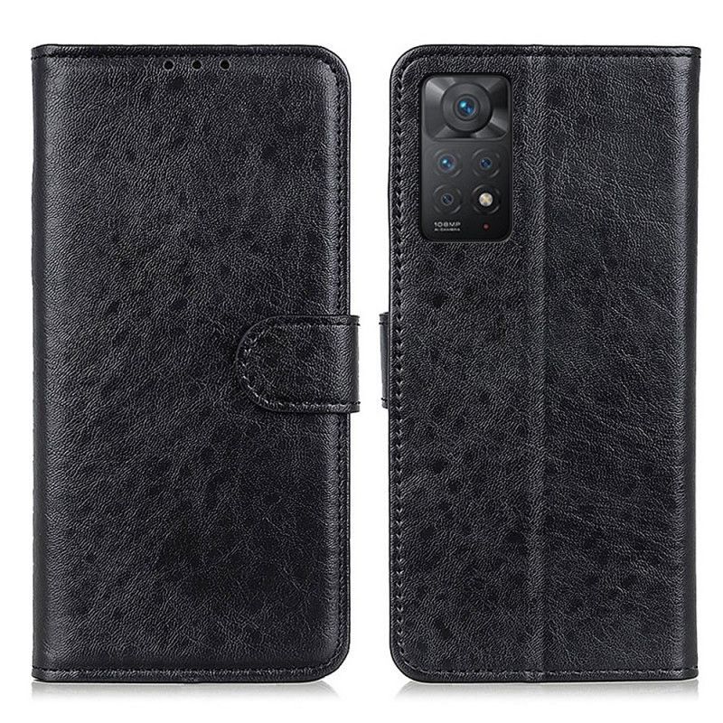 Flip Cover Xiaomi Redmi Note 11 Pro 4G / 5G Tekstureret Kunstlæder