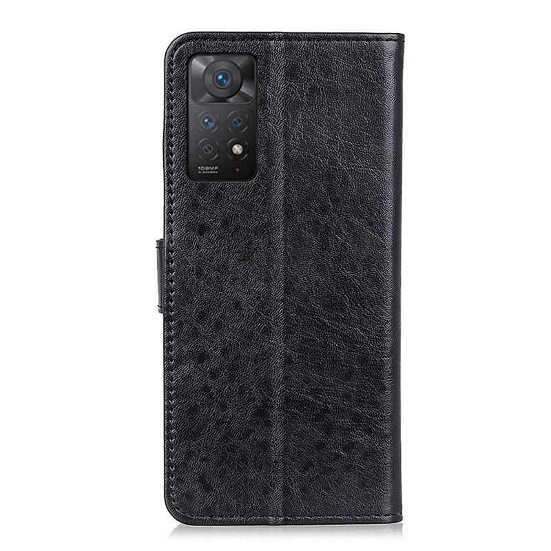 Flip Cover Xiaomi Redmi Note 11 Pro 4G / 5G Tekstureret Kunstlæder