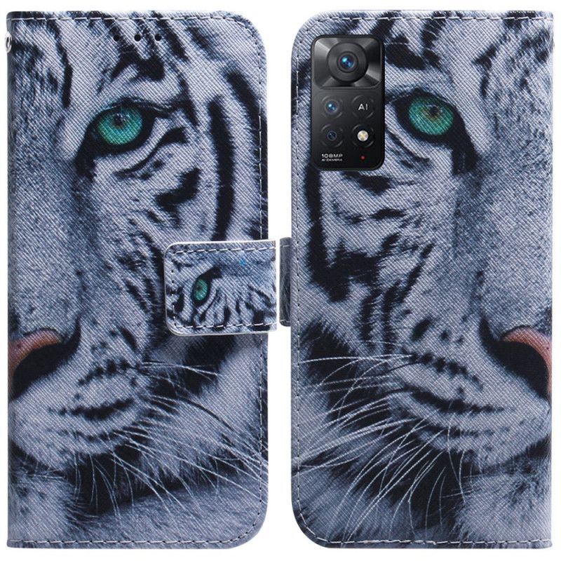 Flip Cover Xiaomi Redmi Note 11 Pro 4G / 5G Tigeransigt