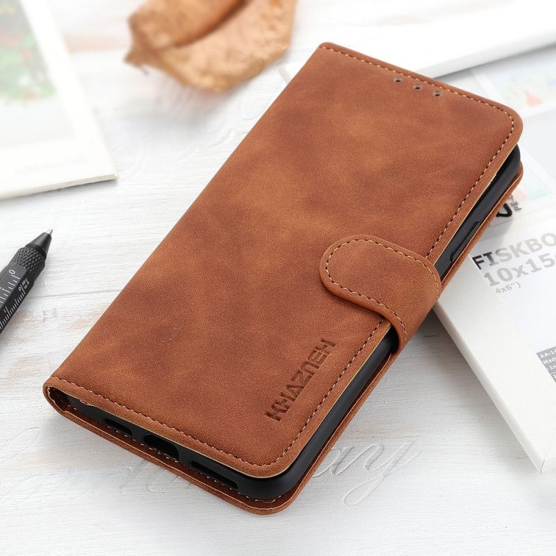 Flip Cover Xiaomi Redmi Note 11 Pro 4G / 5G Vintage Lædereffekt Khazneh