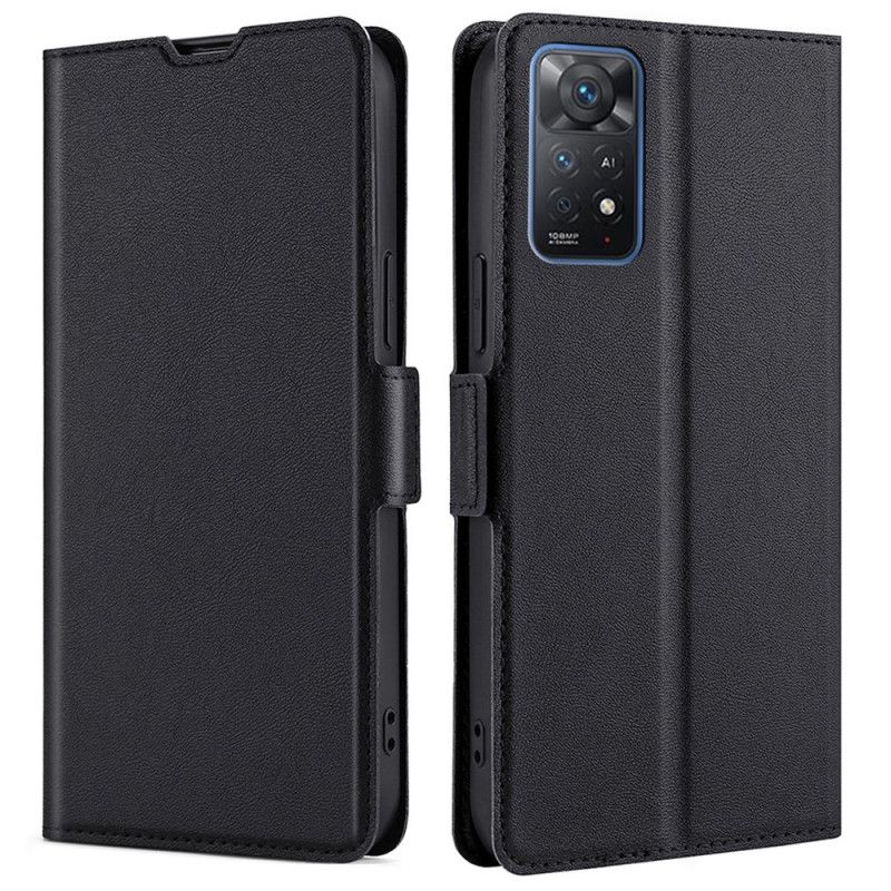 Læder Cover Xiaomi Redmi Note 11 Pro 4G / 5G Flip Cover Dobbelt Nye Farver Flap