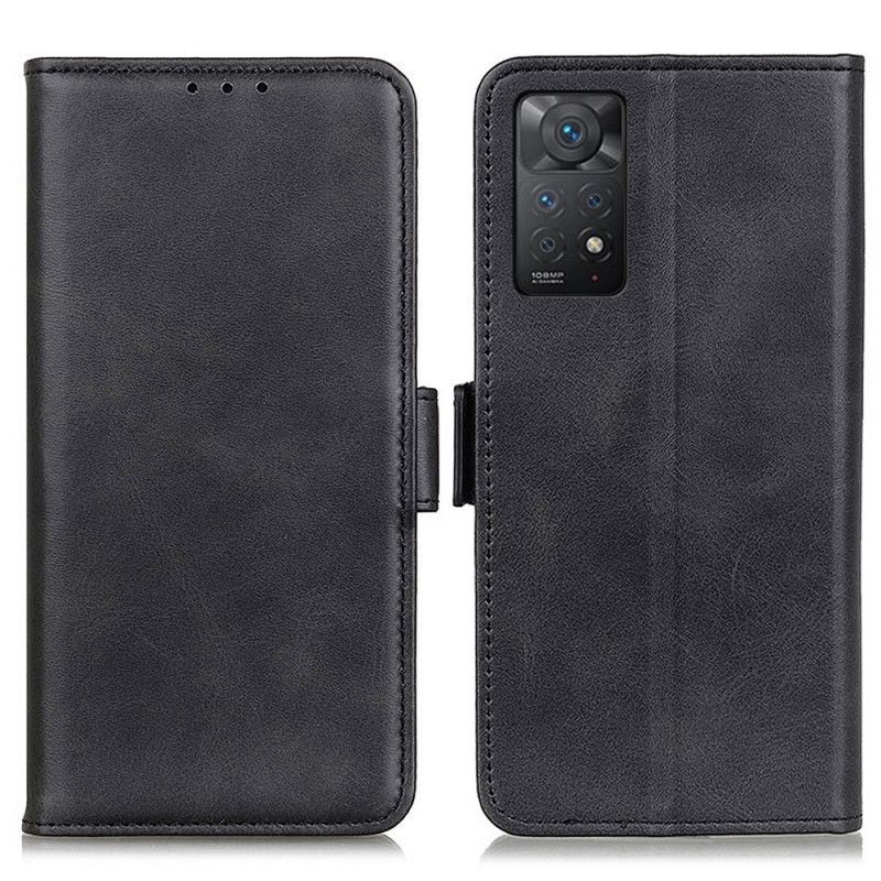 Læder Cover Xiaomi Redmi Note 11 Pro 4G / 5G Flip Cover Dobbeltklap