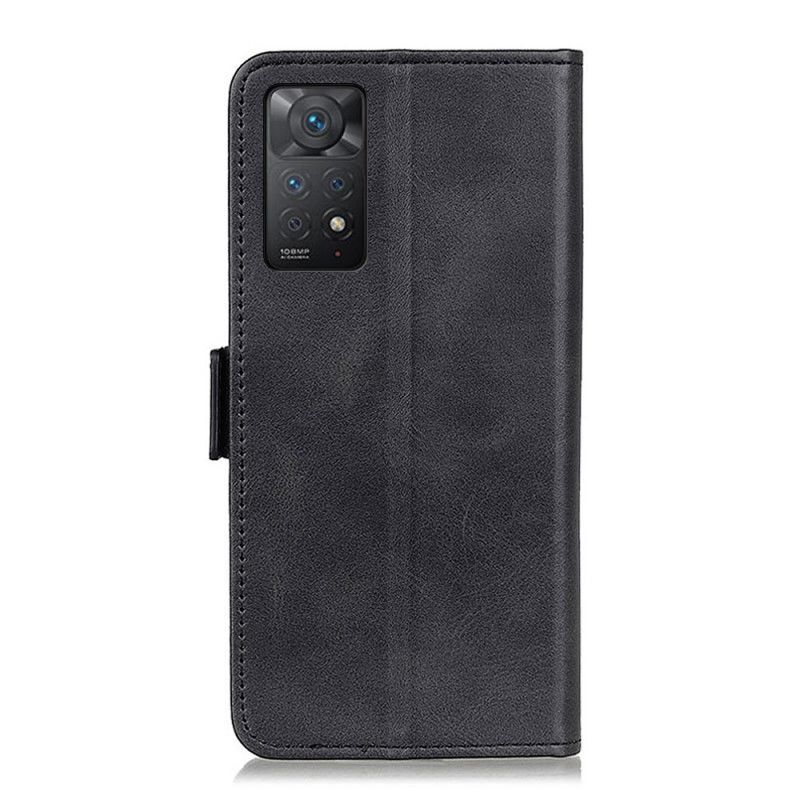 Læder Cover Xiaomi Redmi Note 11 Pro 4G / 5G Flip Cover Dobbeltklap