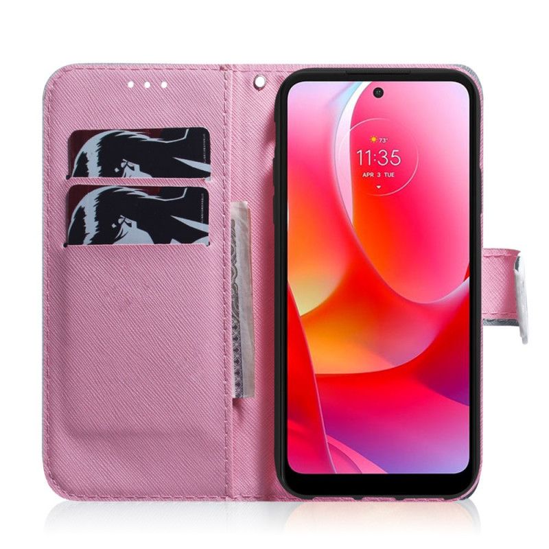 Læder Cover Xiaomi Redmi Note 11 Pro 4G / 5G Gammel Rosenblomst