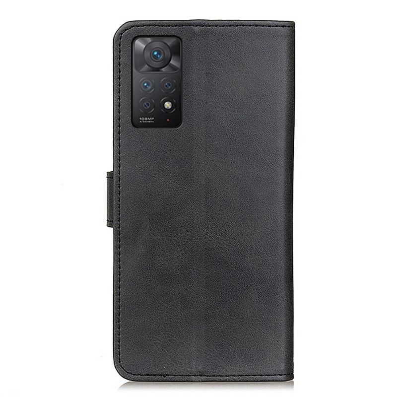 Læder Cover Xiaomi Redmi Note 11 Pro 4G / 5G Retro Mat Lædereffekt