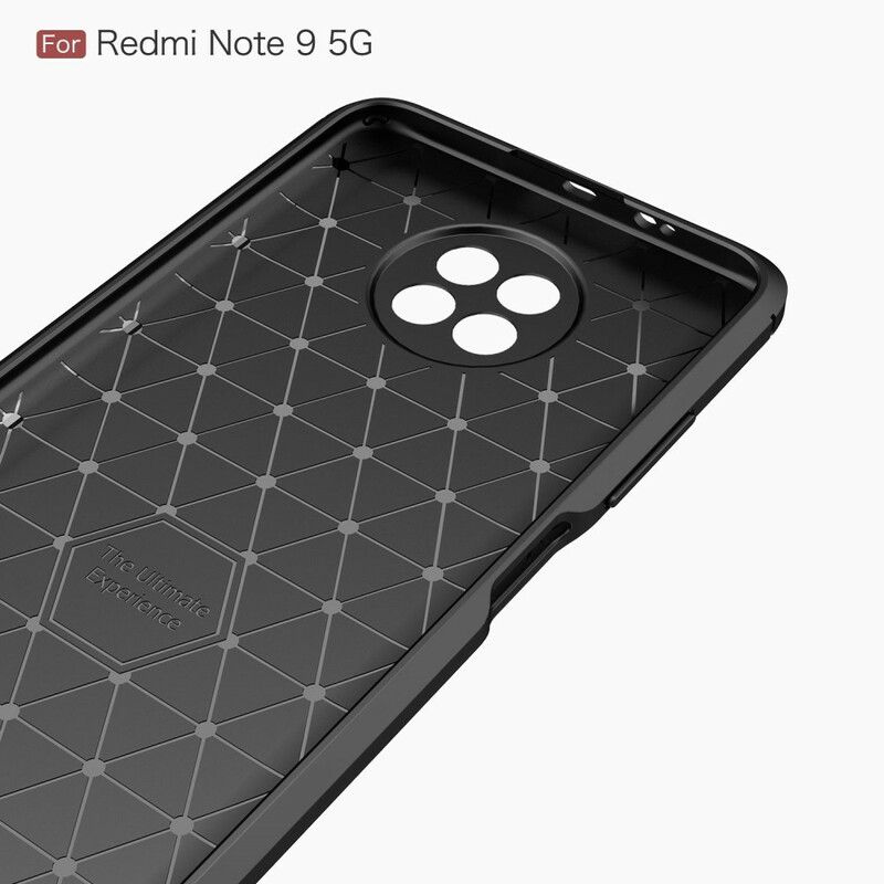 Cover Xiaomi Redmi Note 9 5G / 9T 5G Børstet Kulfiber