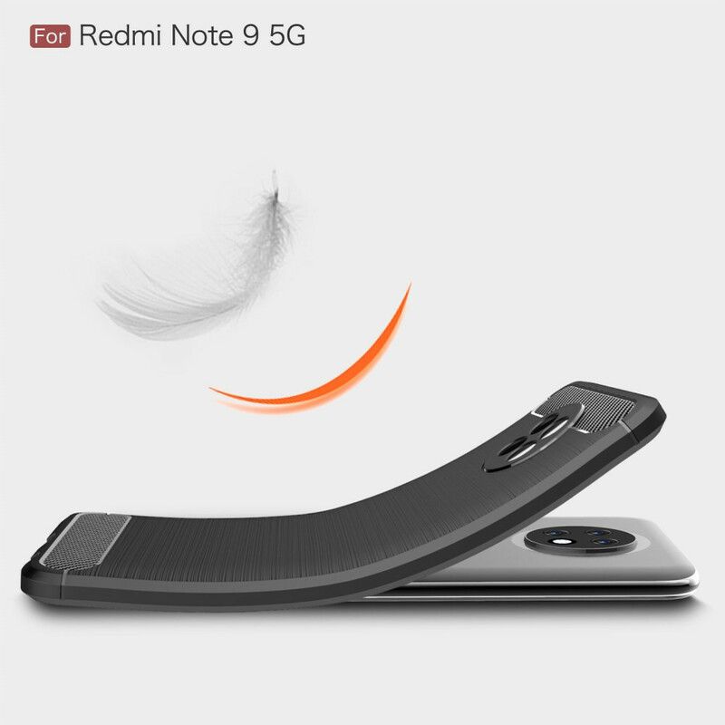 Cover Xiaomi Redmi Note 9 5G / 9T 5G Børstet Kulfiber