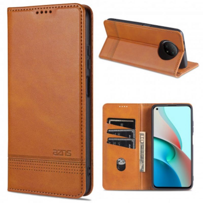 Cover Xiaomi Redmi Note 9 5G / 9T 5G Flip Cover Azns Læderstil