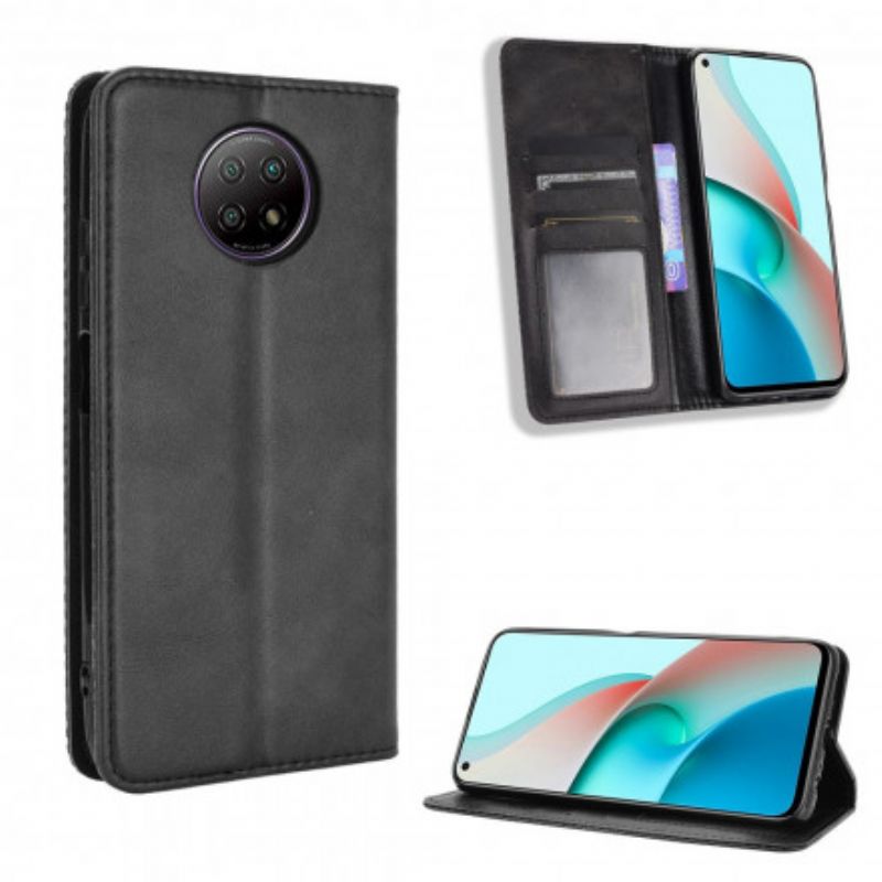 Cover Xiaomi Redmi Note 9 5G / 9T 5G Flip Cover Styliseret Lædereffekt