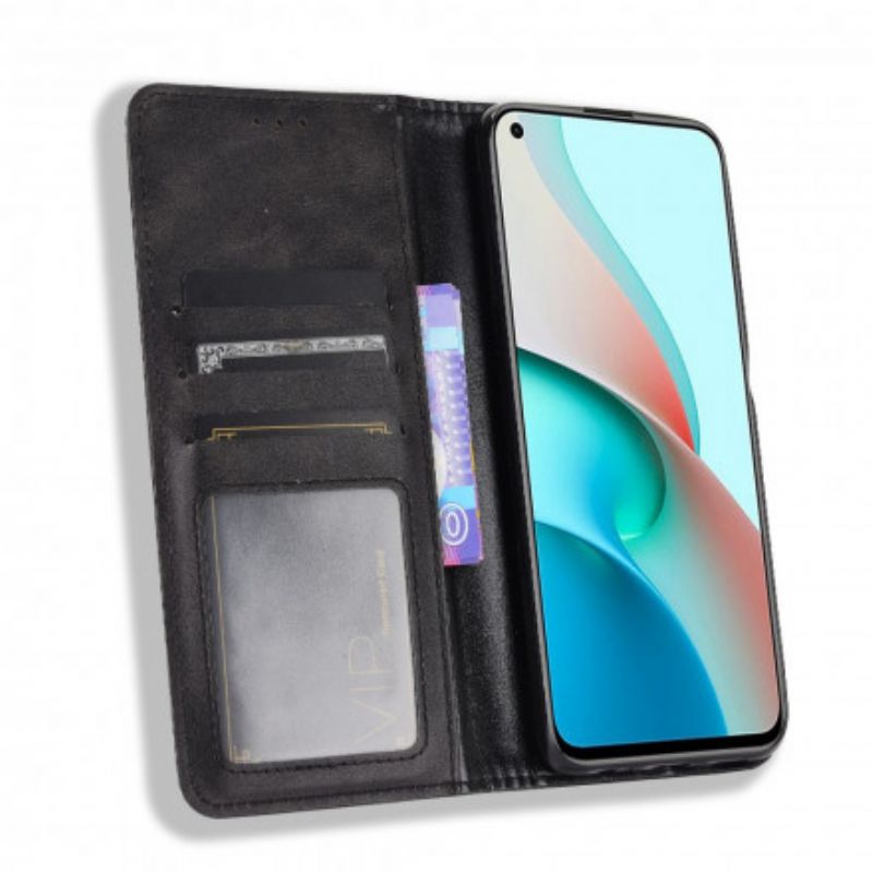 Cover Xiaomi Redmi Note 9 5G / 9T 5G Flip Cover Styliseret Lædereffekt