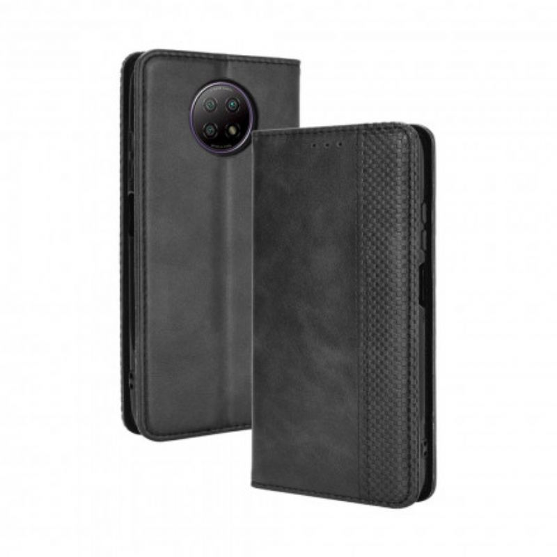 Cover Xiaomi Redmi Note 9 5G / 9T 5G Flip Cover Styliseret Lædereffekt