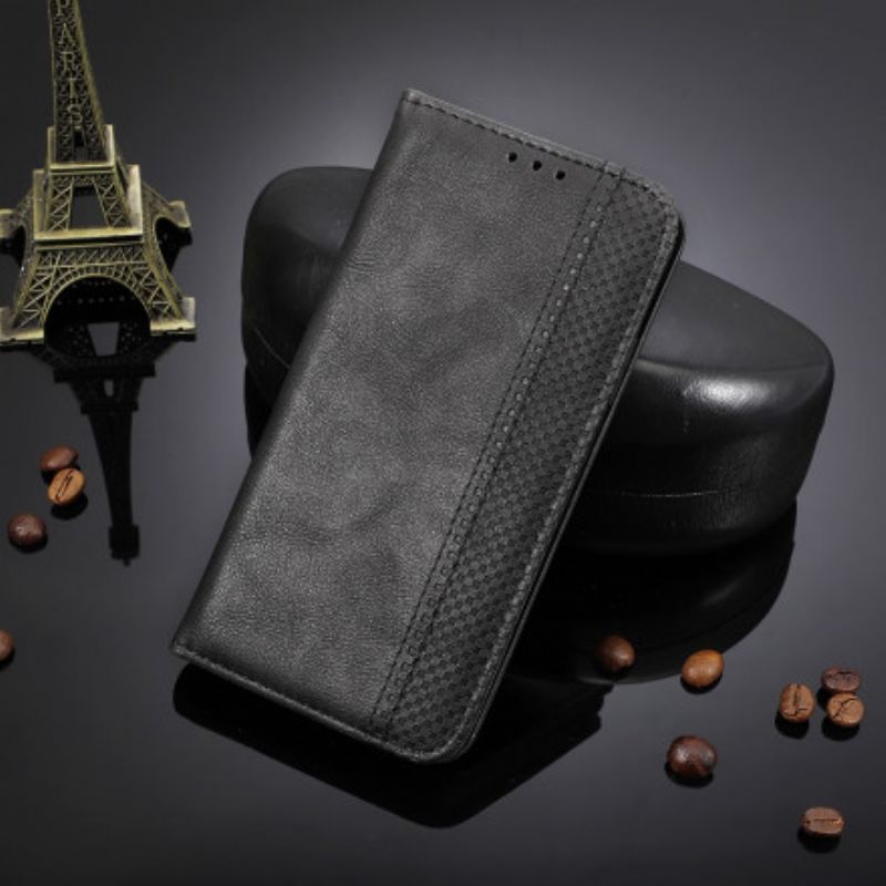 Cover Xiaomi Redmi Note 9 5G / 9T 5G Flip Cover Styliseret Lædereffekt